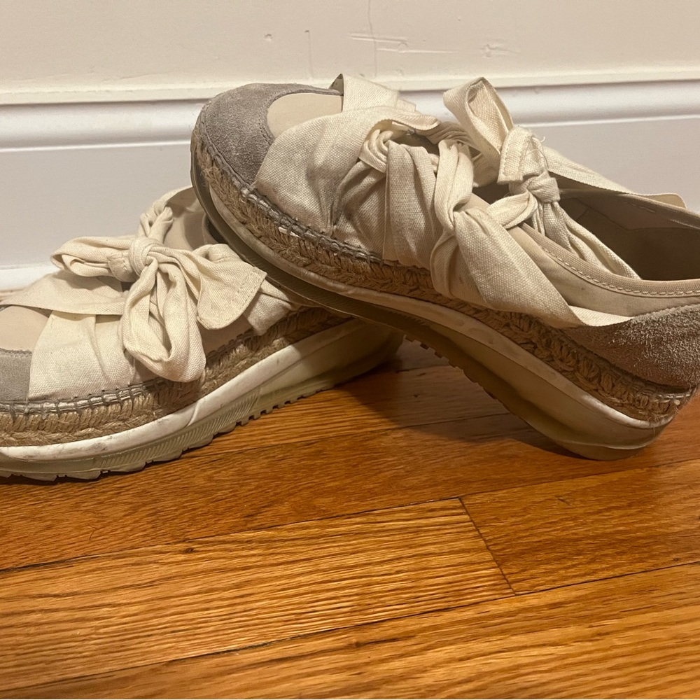 Free People Chapmin Suede Chunky Espadrille Platform Sneakers